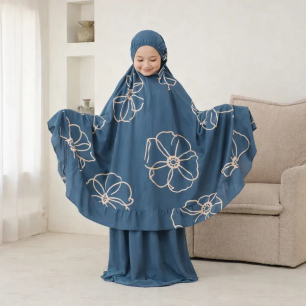 id-11134207-8224v-mkaphlv2ir5y1d Mukena Anak - Mukena Rayon Premium Marwah Jumbo Adem Nyaman Motif Bunga