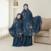 Coastal Blue Mukena Marwah Couple Anak dan Ibu