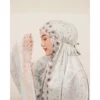 Mukena Baby Blue Mukena Dewasa Jumbo Premium Signature Silk Laila Tsamirah Series Atasan Bawahan
