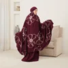 Mukena Marwah Marron Mukena Rayon Premium Marwah Jumbo Adem Nyaman Motif Bunga