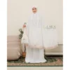 Mukenah Jumana Blanc White Series - Mukenah Putih Rayon Premium Dewasa Renda