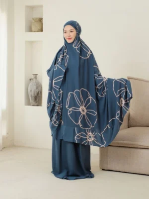Mukena Rayon Premium Marwah Jumbo Adem Nyaman Motif Bunga