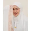 Mukenah Jumana Blanc White Series - Mukenah Putih Rayon Premium Dewasa Renda